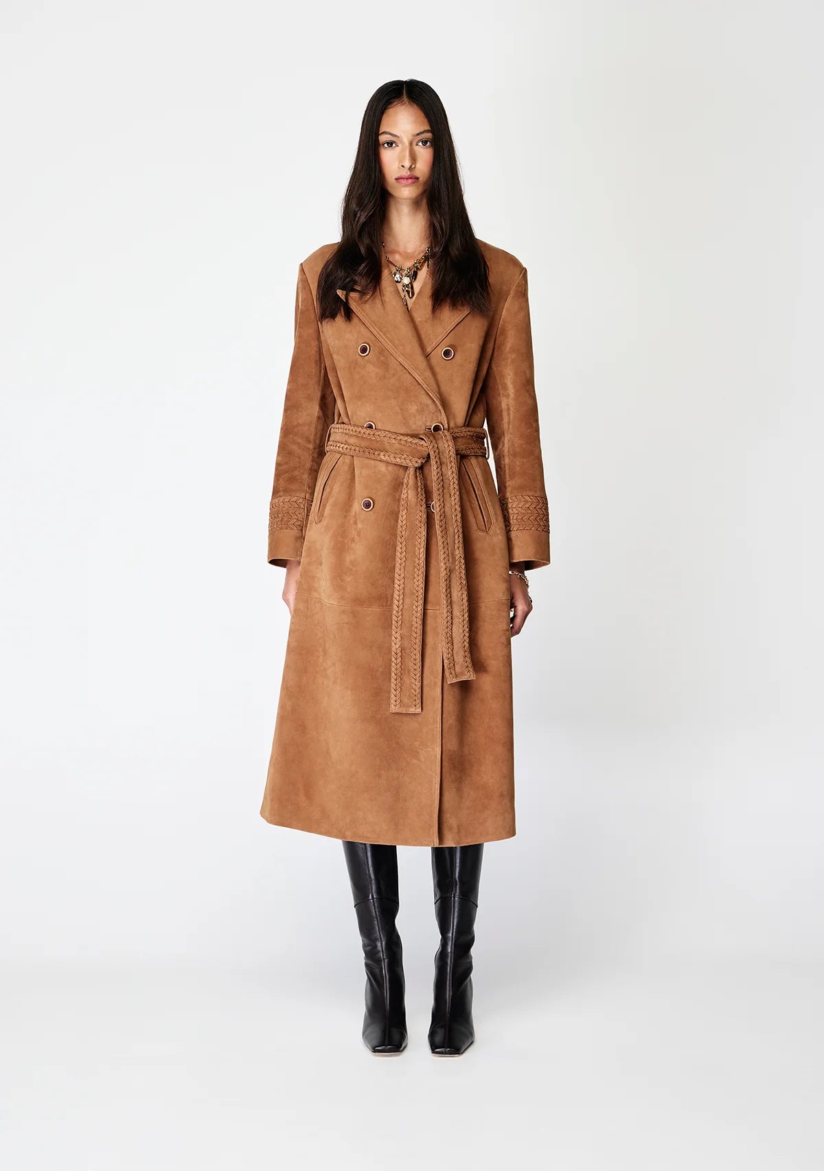 Mos the Label - Nola Suede Coat - Tan