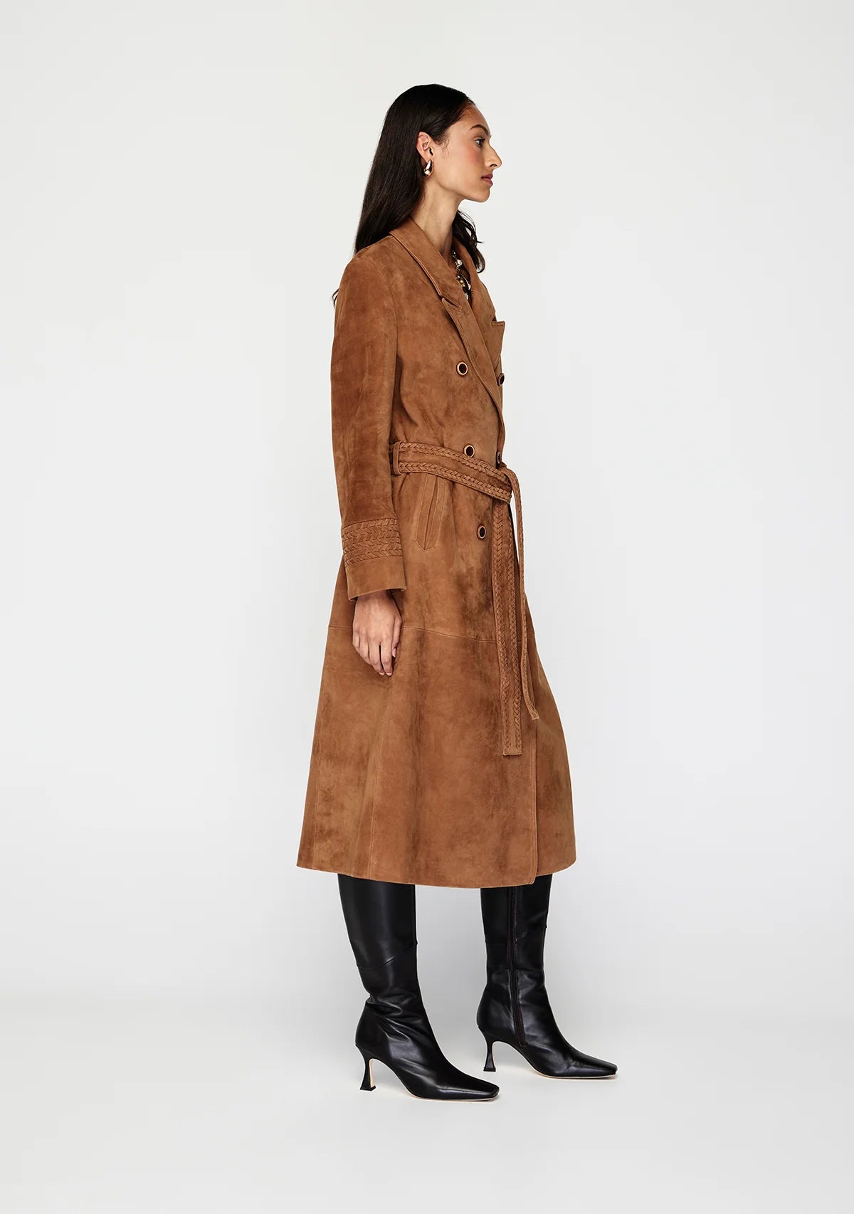 Mos the Label - Nola Suede Coat - Tan