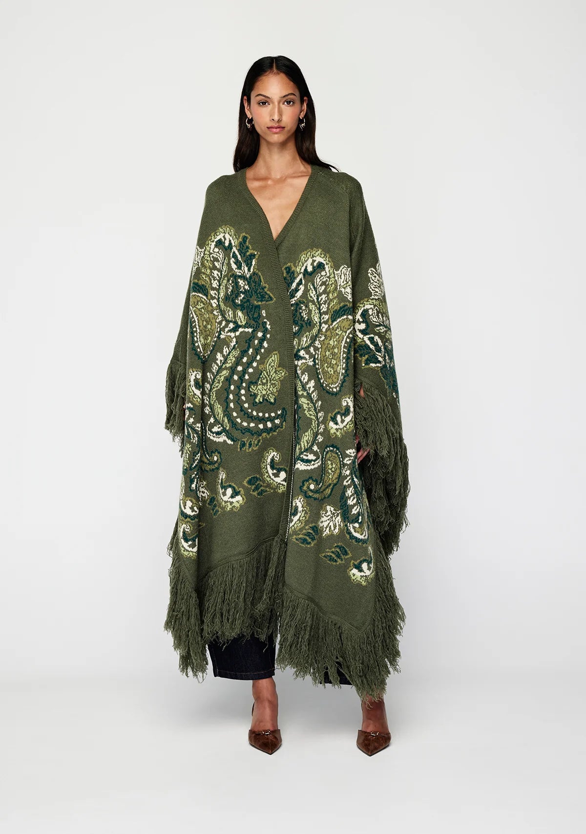 Mos the Label - Sylva Jacquard Poncho