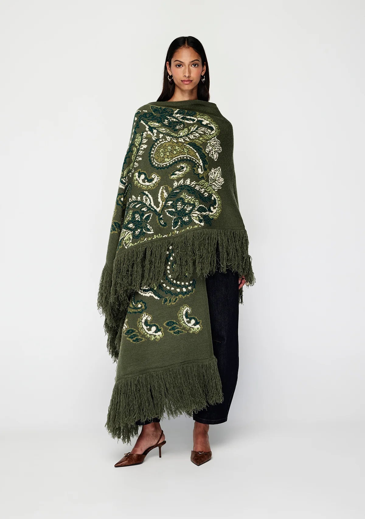 Mos the Label - Sylva Jacquard Poncho