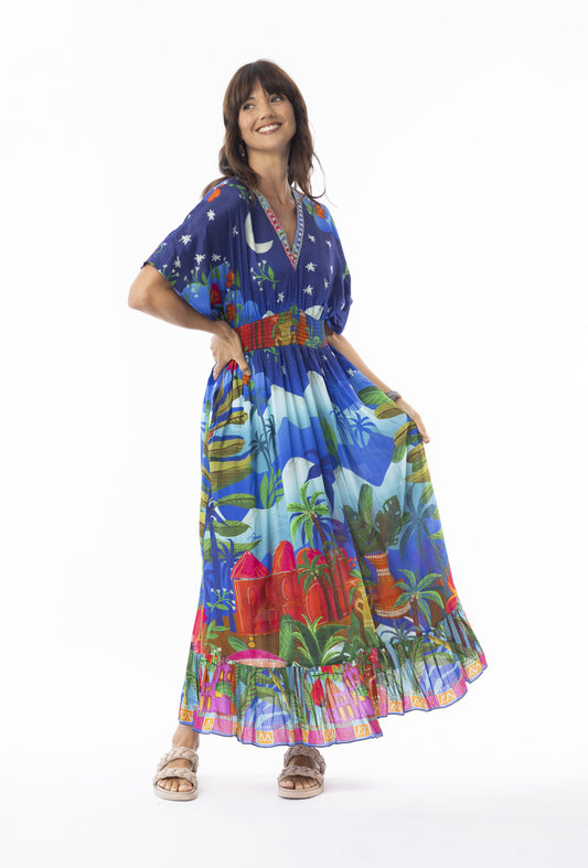 Escape by OQ - Arabian Nights Dress Shirred Waist