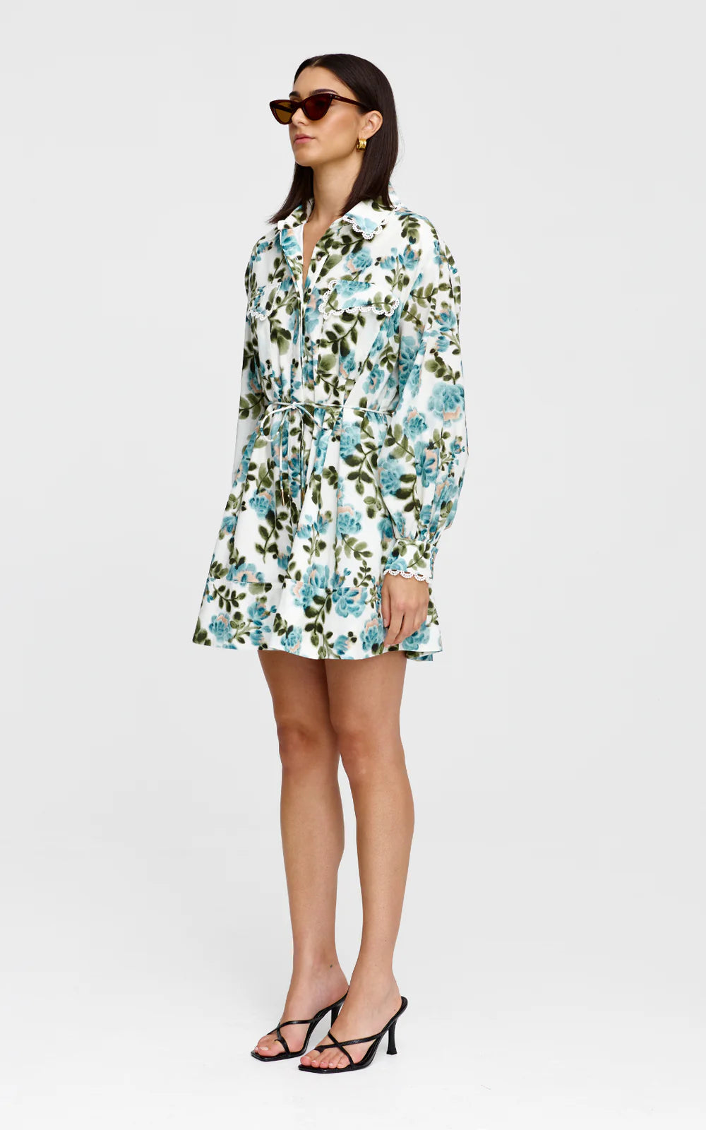 Kinney - Laurel Mini Dress - De Fleurs Print