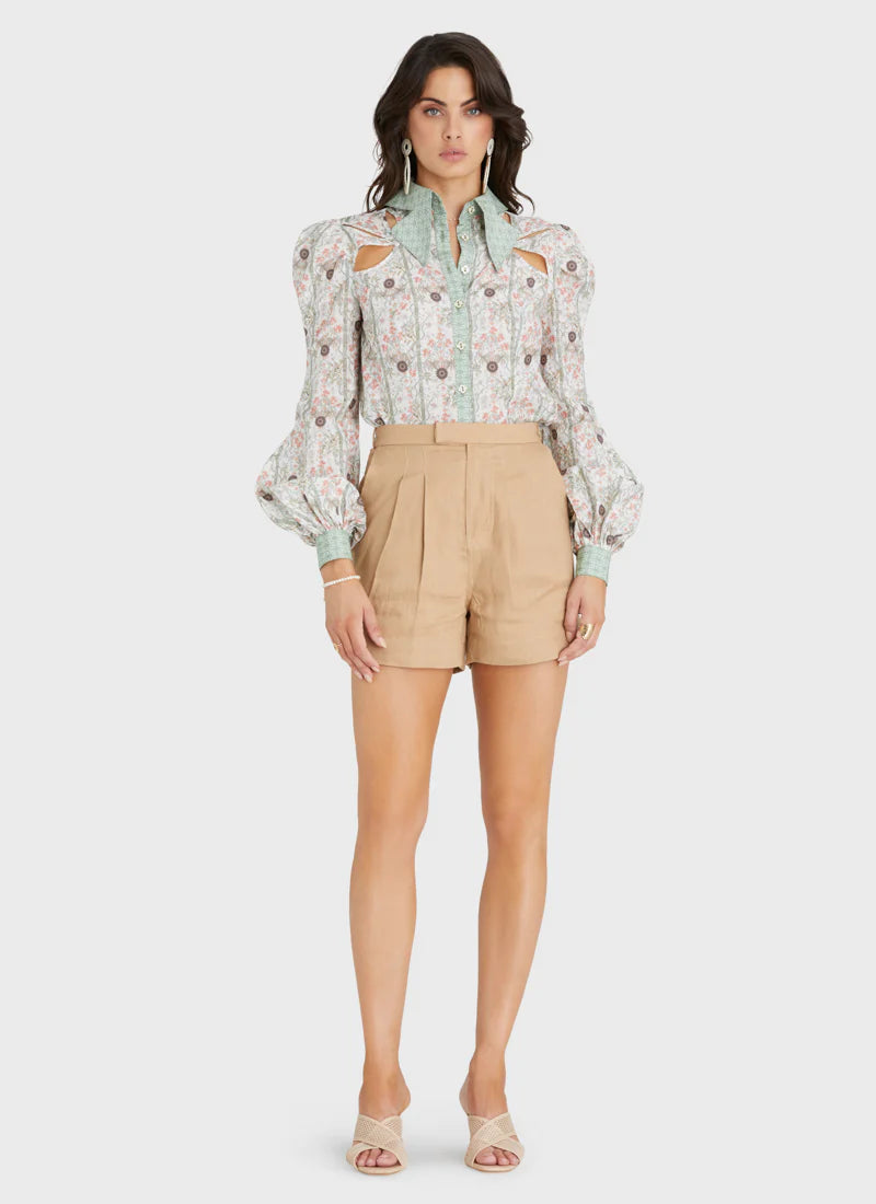 Aqua Blu - Renee Blouse - Amaryllis