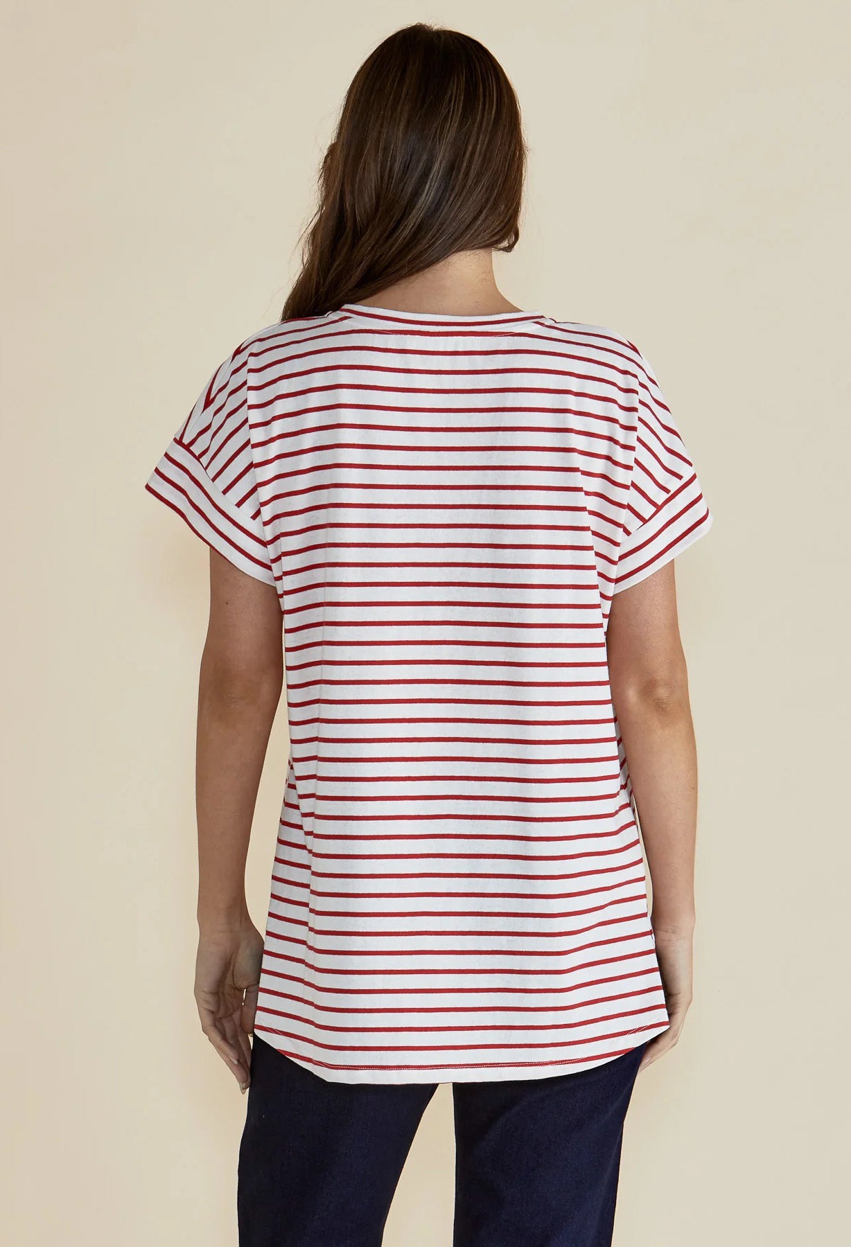 Betty Basics - Willa Tee - Red Stripe