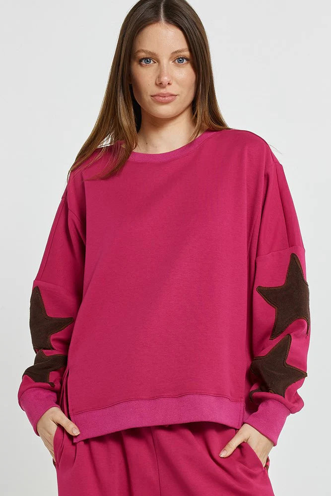 Betty Basics - Saskia Sweatshirt - Mulberry