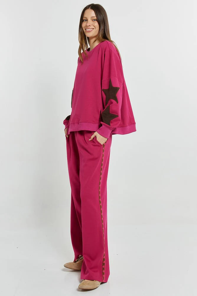 Betty Basics - Saskia Trackpant - Mulberry