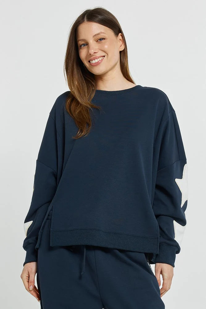 Betty Basics - Saskia Sweatshirt - Navy