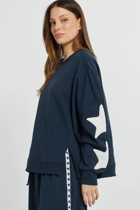 Betty Basics - Saskia Sweatshirt - Navy