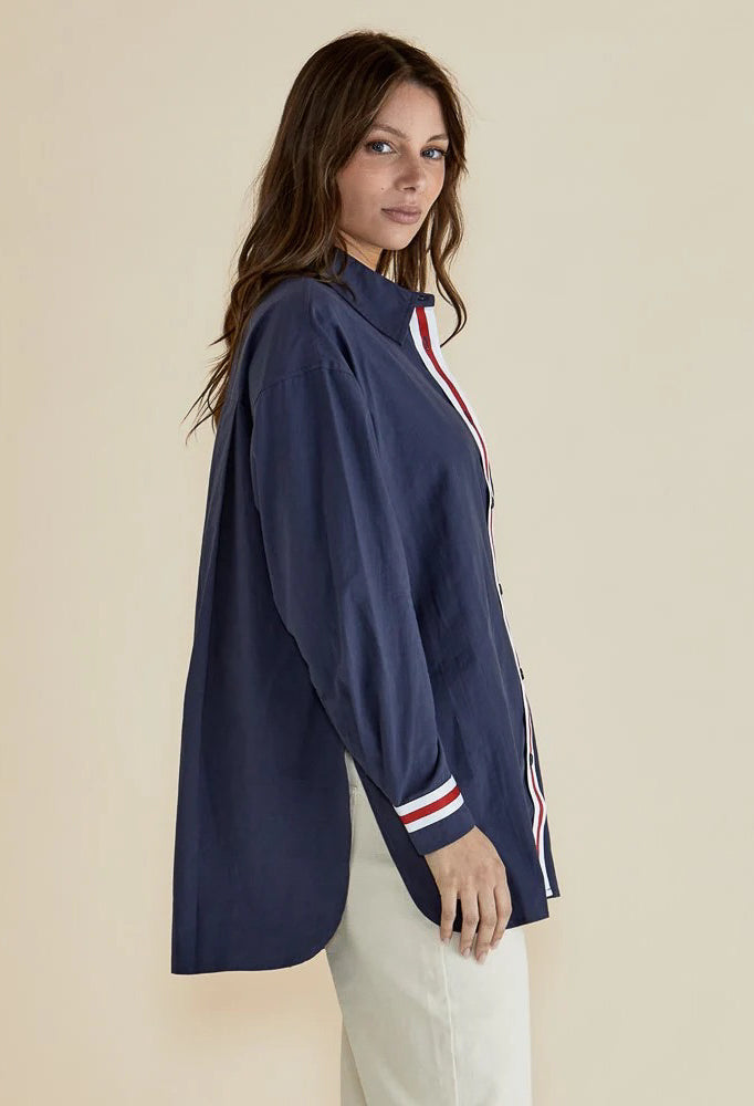 Betty Basics - Claire Classic Shirt - French Blue