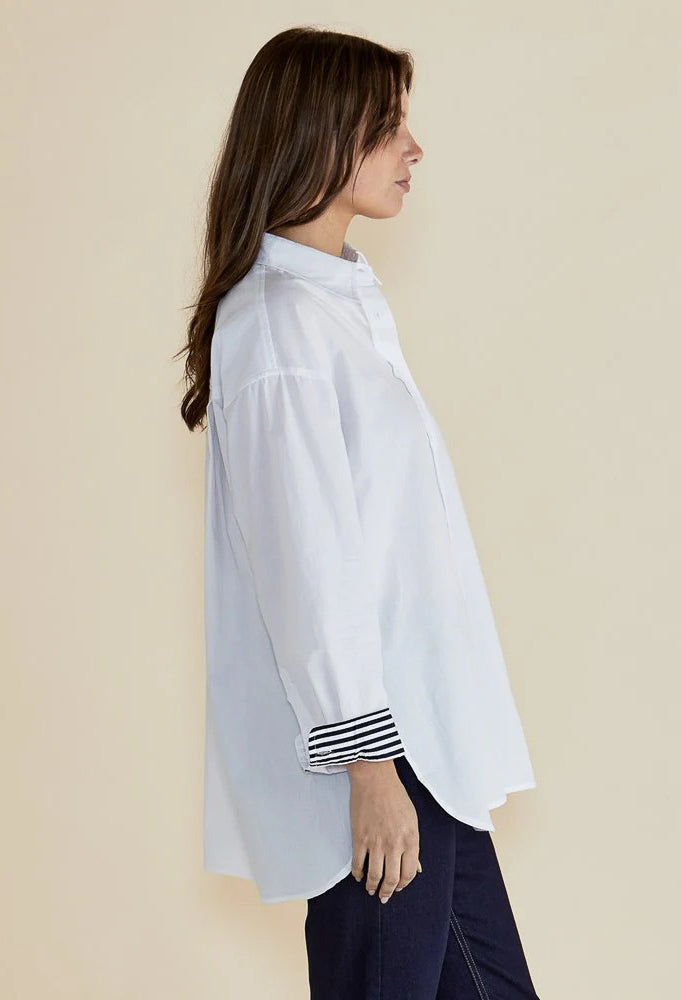 Betty Basics - Claire Classic Shirt - White