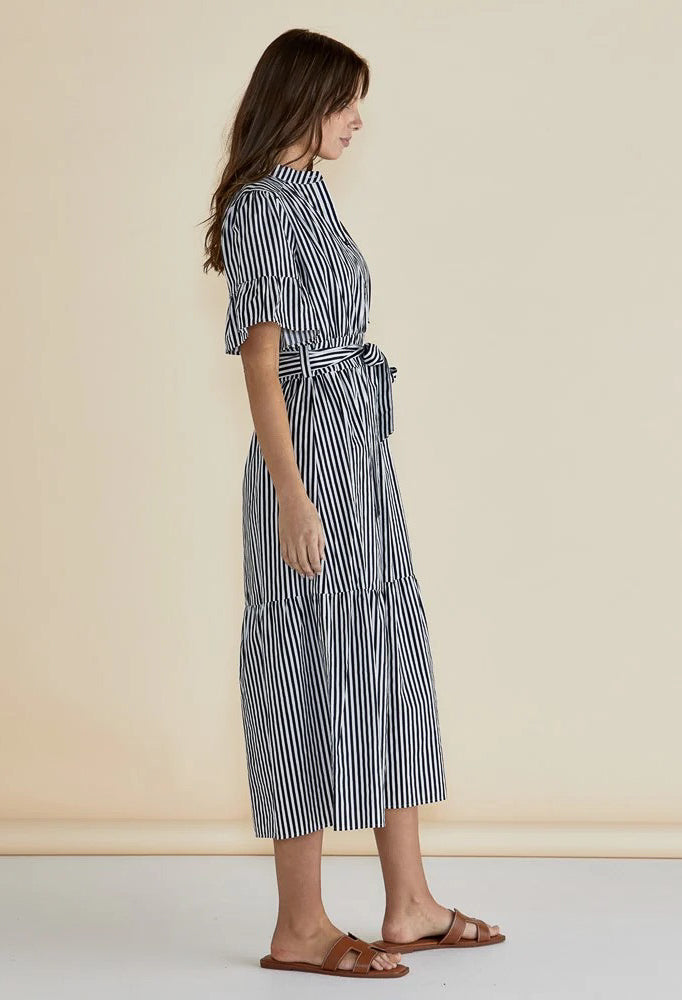 Betty Basics - Jamilla Dress - Navy Stripe