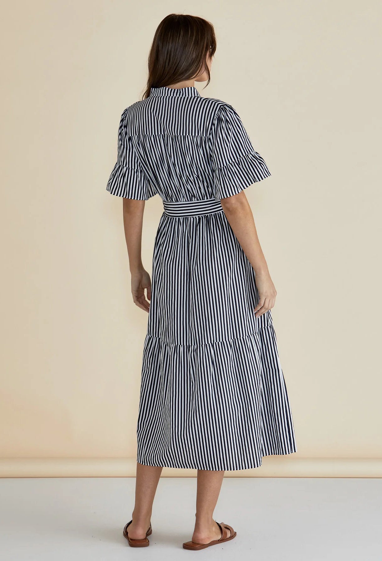 Betty Basics - Jamilla Dress - Navy Stripe