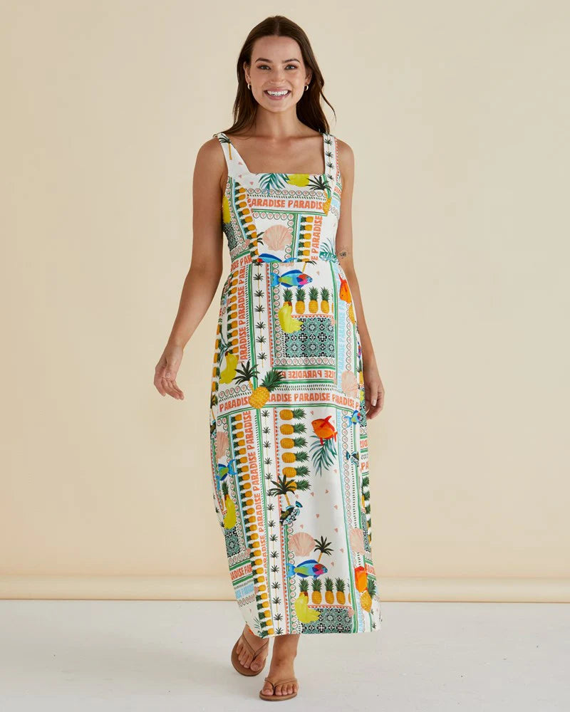 Betty Basics - Tegan Midi Dress - Paradise Print