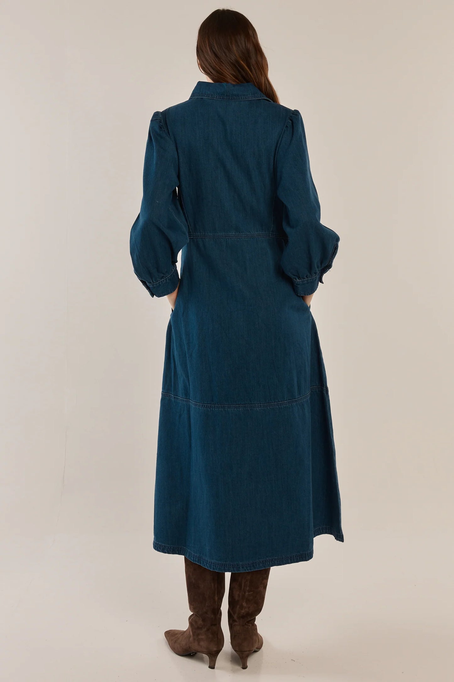 Betty Basics - Detroit Dress - Dark Vintage Wash