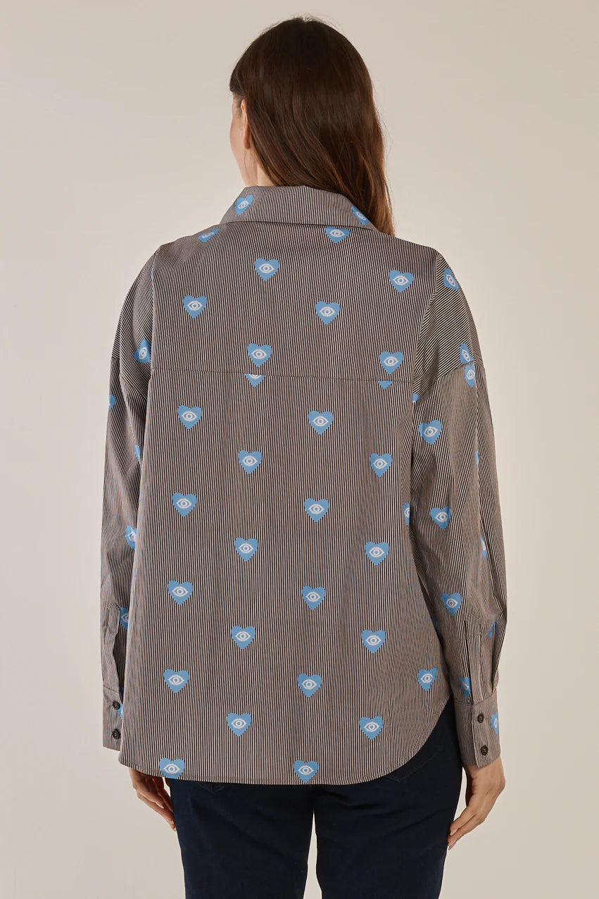Betty Basics - Athena Shirt - Mythology Stripe Print