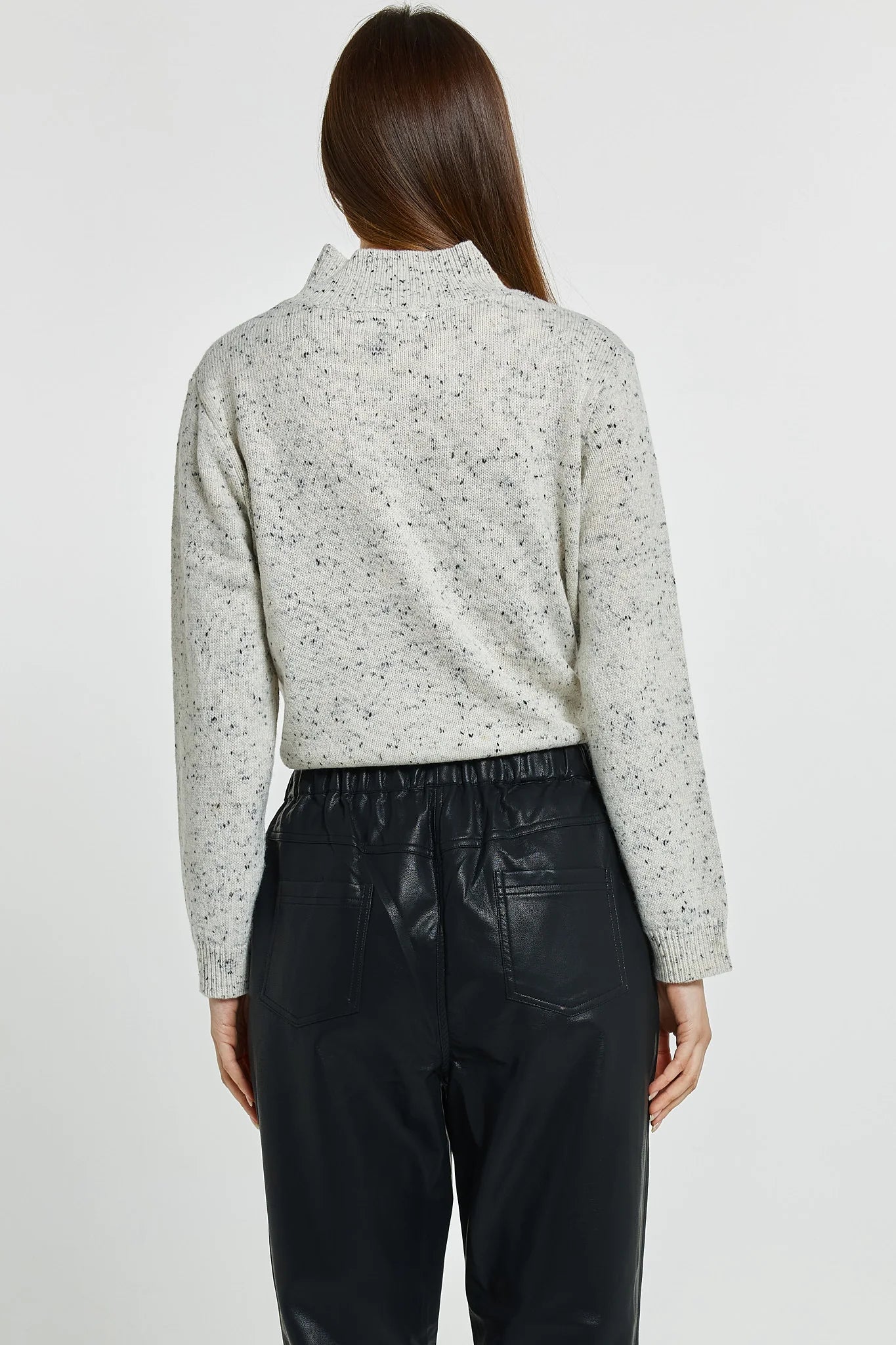 Betty Basics - Poppy PU Jogger - Black PU