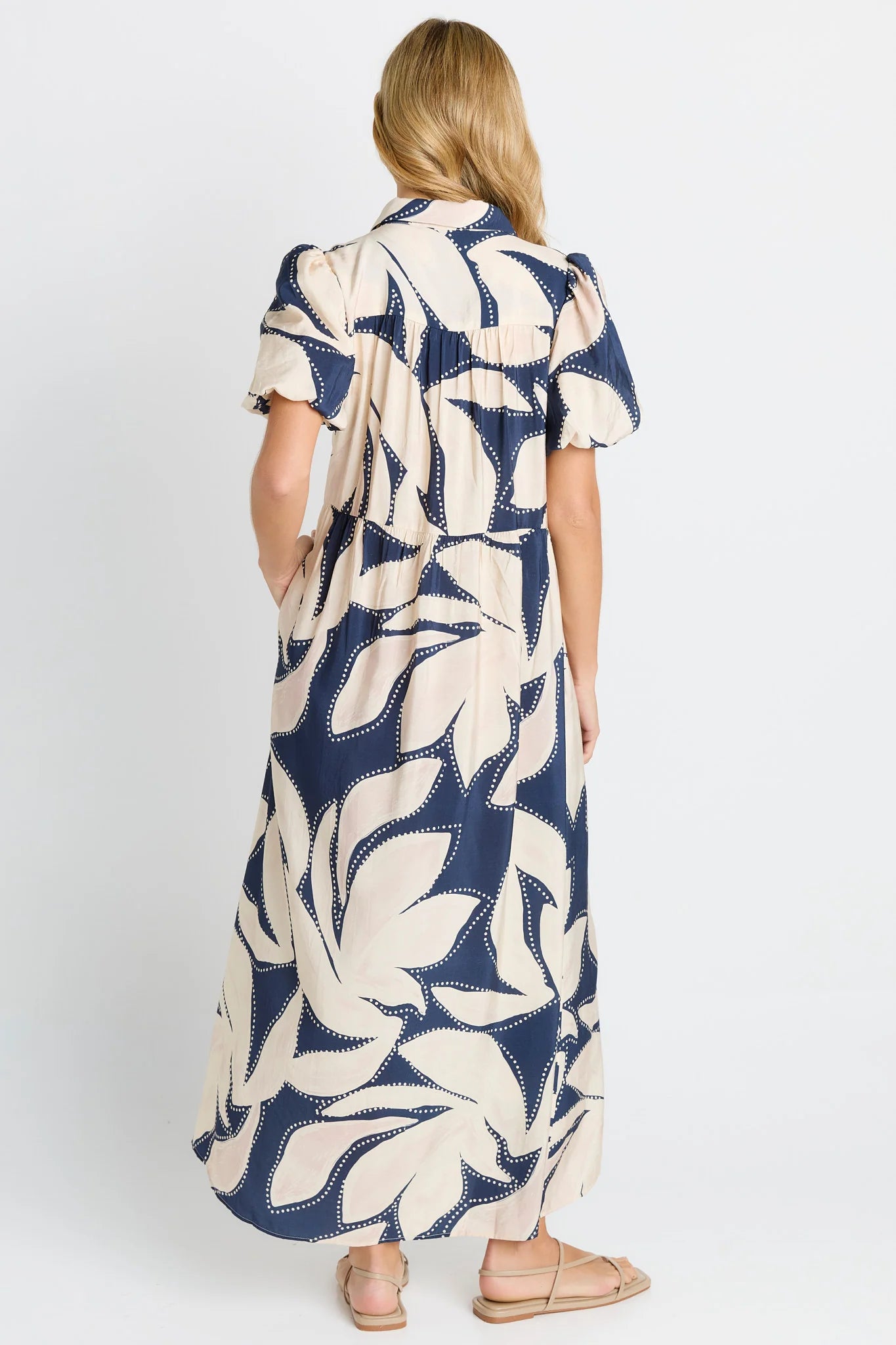 Betty Basics - Nova Shirt Dress - Navy Floral Printbett