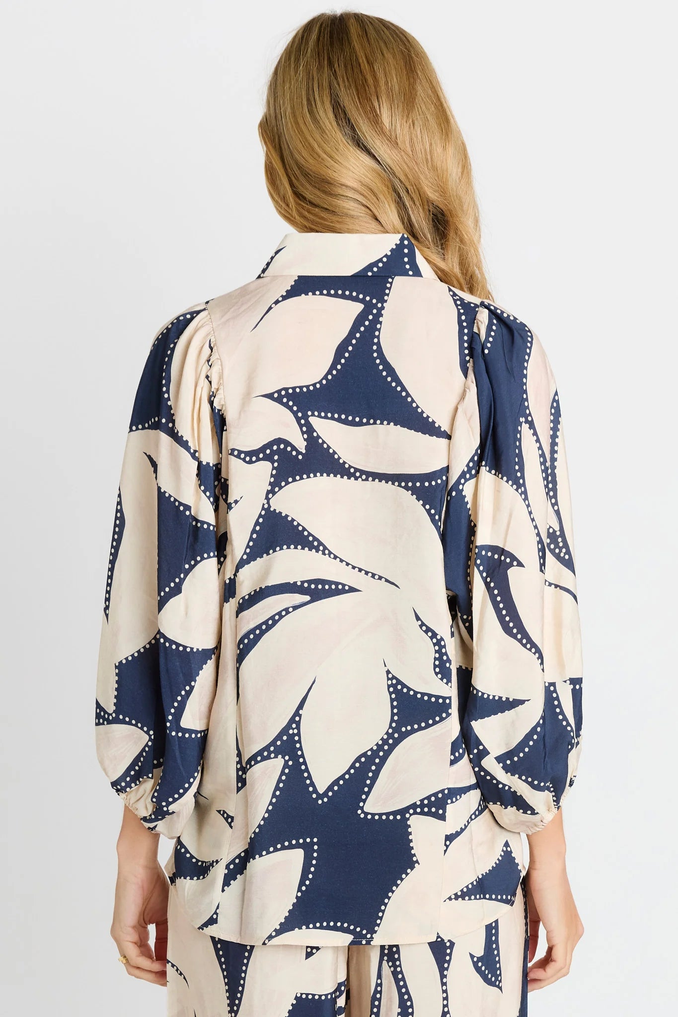 Betty Basics - Nova Shirt - Navy Floral Print