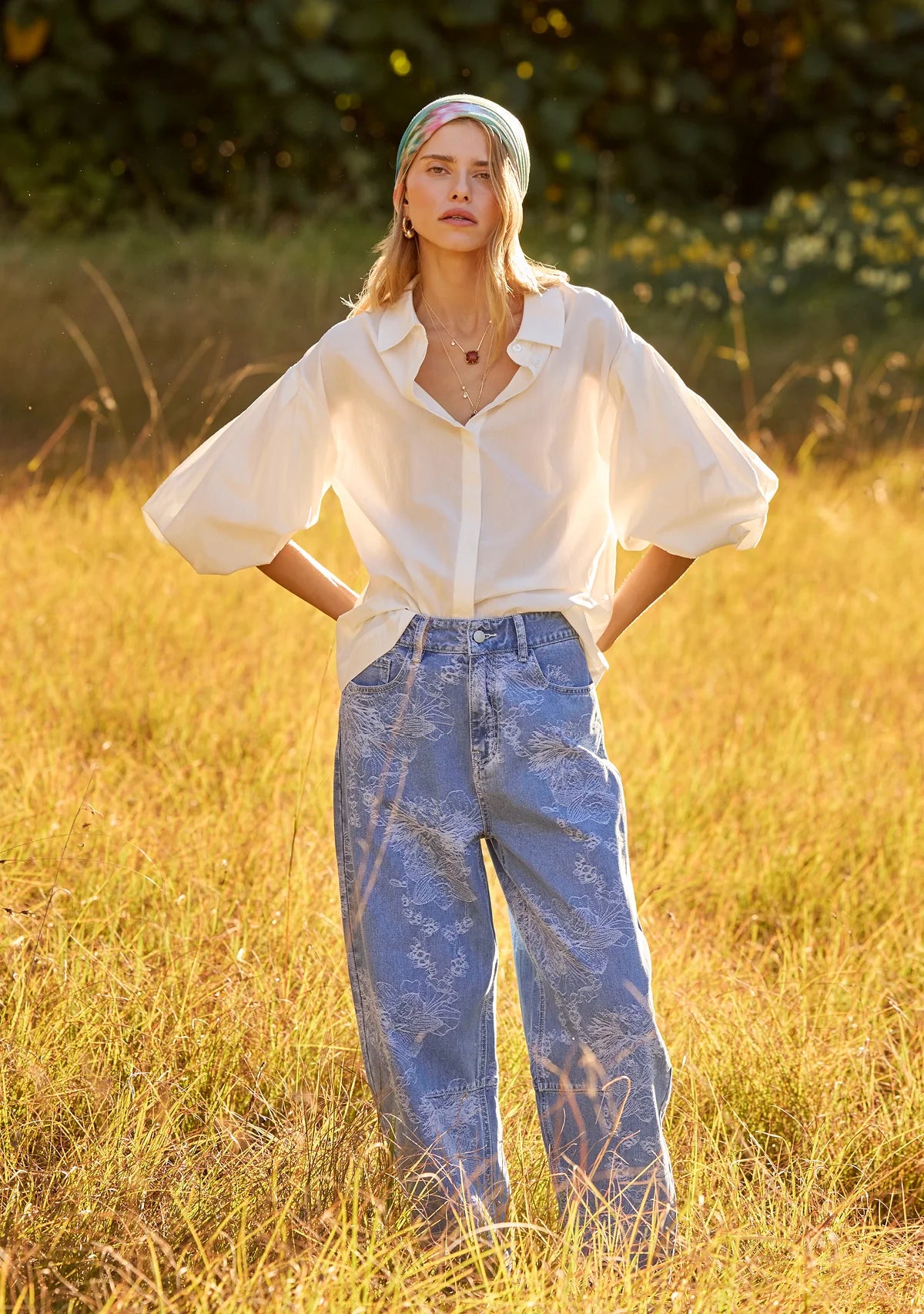 Mos the Label - Elodie Denim Barrel Pants