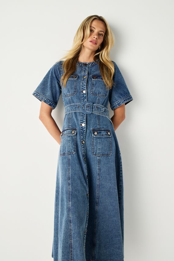 Mos the Label - Aveline Denim Dress - Light Indigo