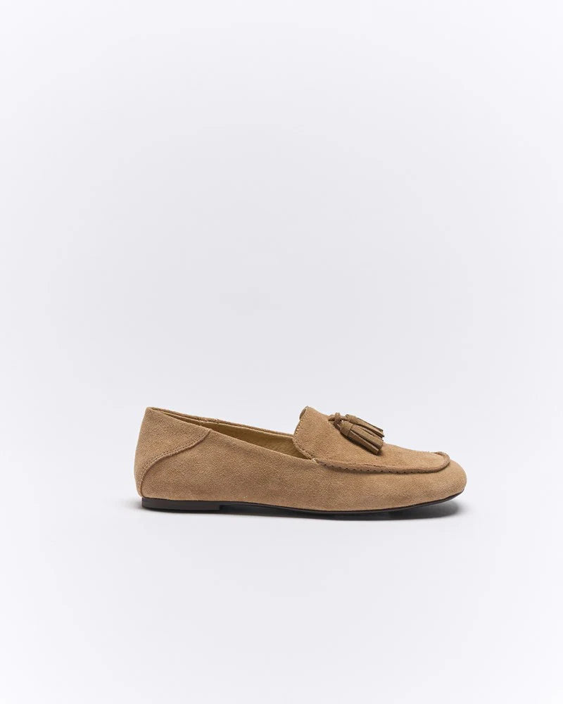 Walnut Melbourne - Dion Leather Loafer - Camel Suede