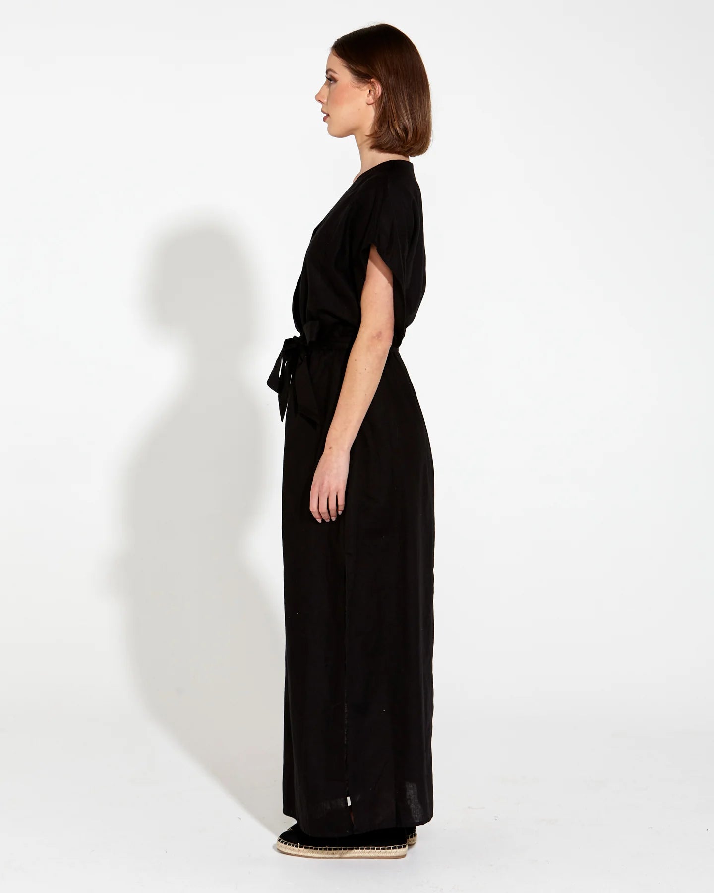 Fate & Becker - Heritage Linen Maxi Dress - Black
