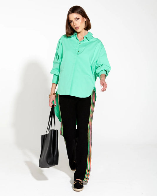 Fate & Becker - Landline Oversized Shirt - Mint
