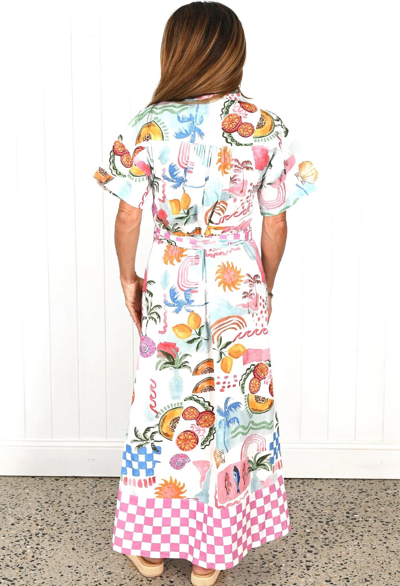 "Online Exclusive. " Willow Maxi Dress - Escape To Paradise Print