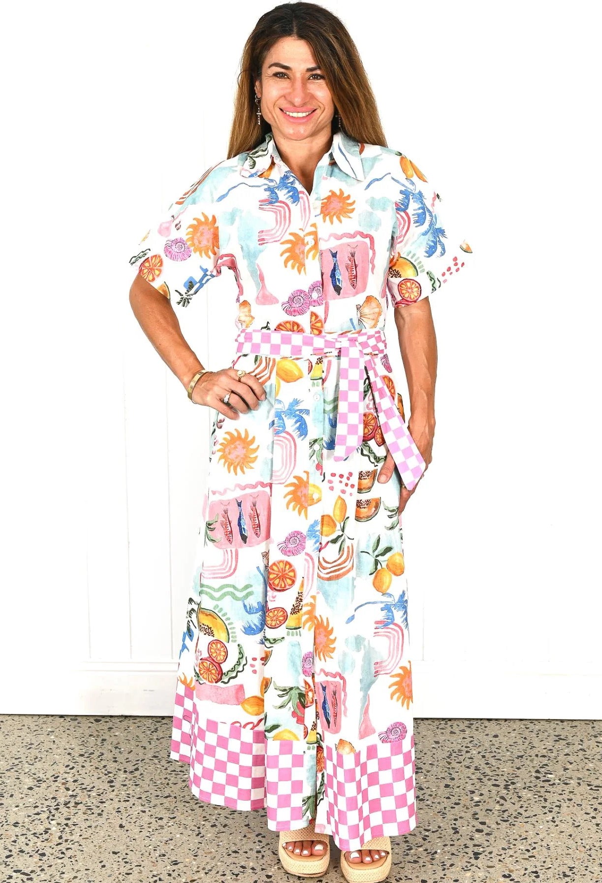 "Online Exclusive. " Willow Maxi Dress - Escape To Paradise Print