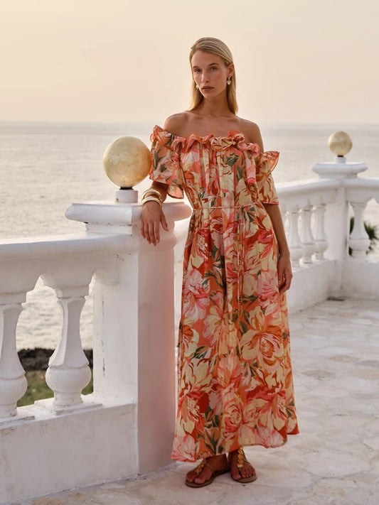 Fate & Becker - Cosima Floral Midi Dress - Petal