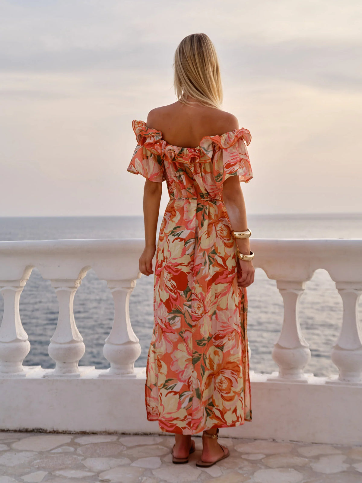 Fate & Becker - Cosima Floral Midi Dress - Petal