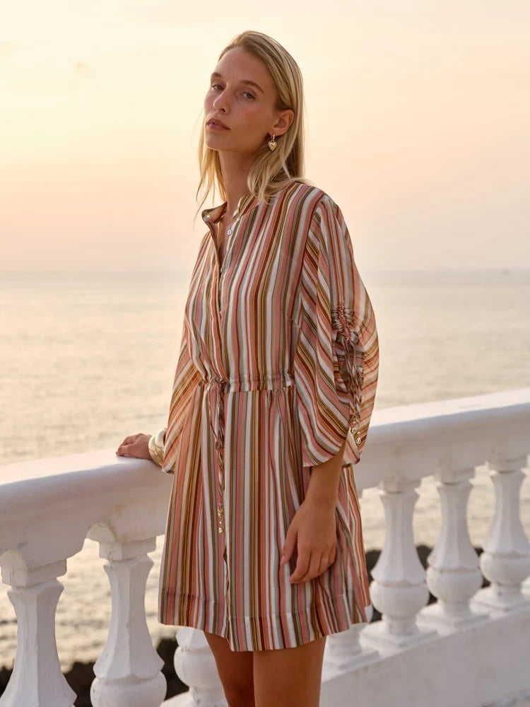 Fate & Becker - Vera Mini Dress - Sandbar Stripe