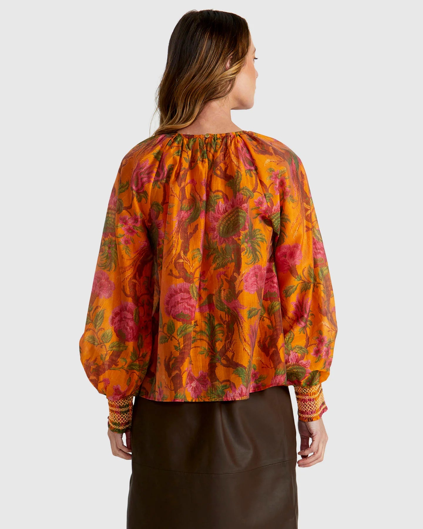 Fate & Becker - Panama Top - Orange Floral