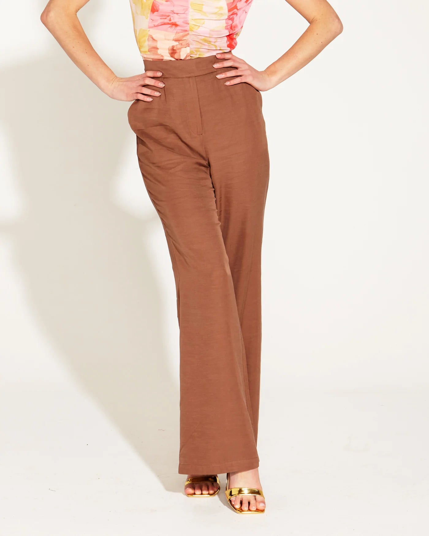 Fate & Becker - One And Only High Waisted Pant - Mocha