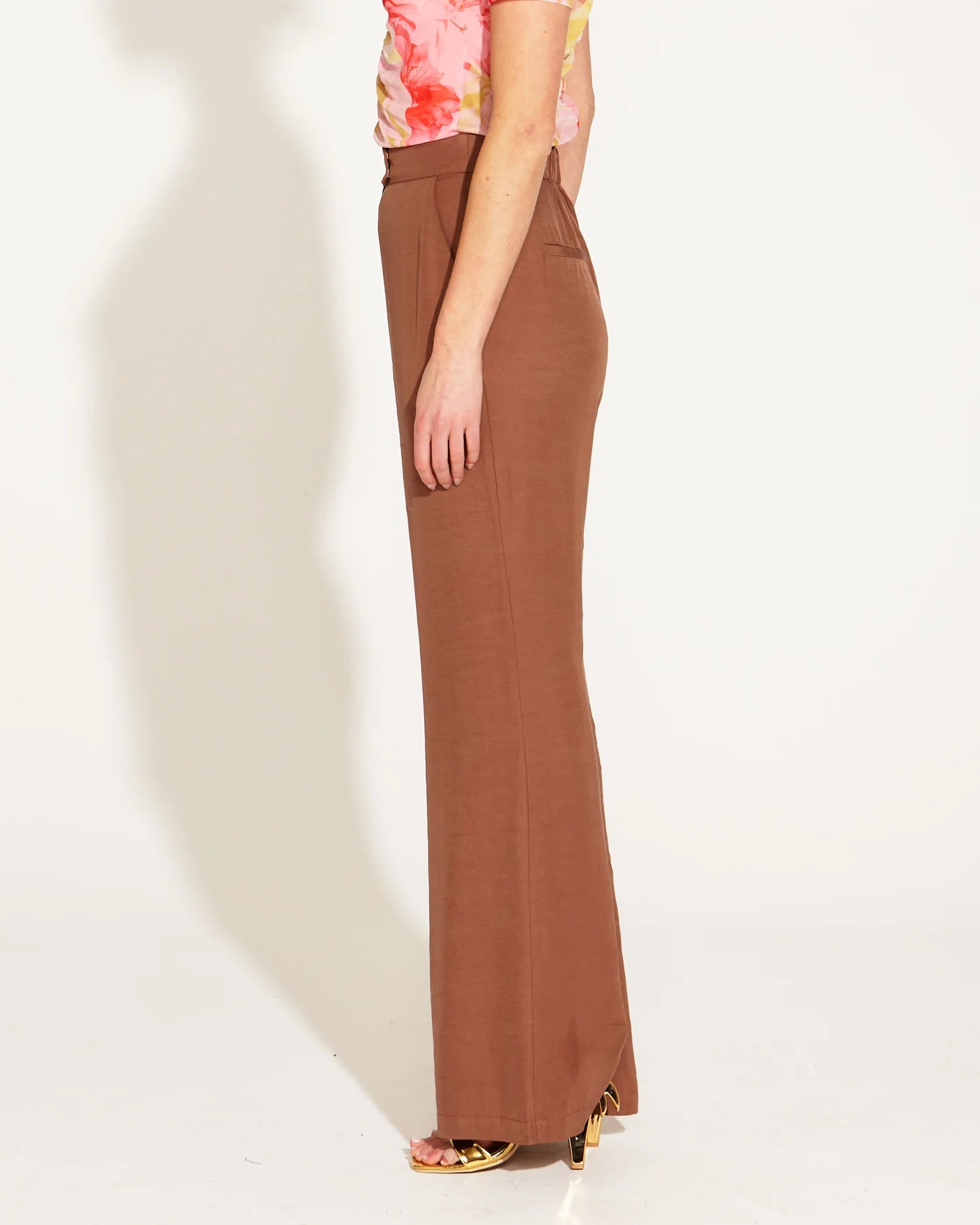 Fate & Becker - One And Only High Waisted Pant - Mocha