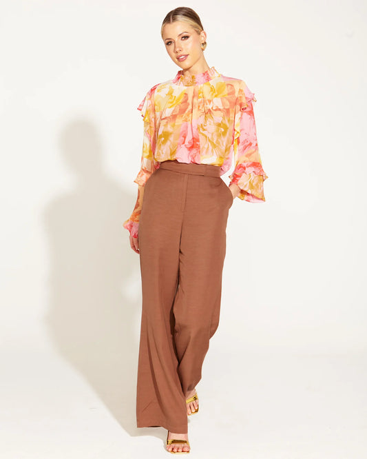 Fate & Becker - One And Only High Waisted Pant - Mocha