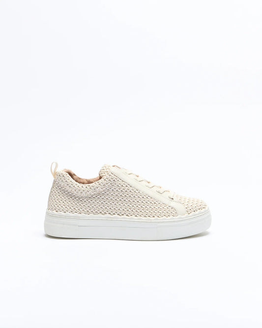 Walnut Melbourne -  Hunter Sneaker - White