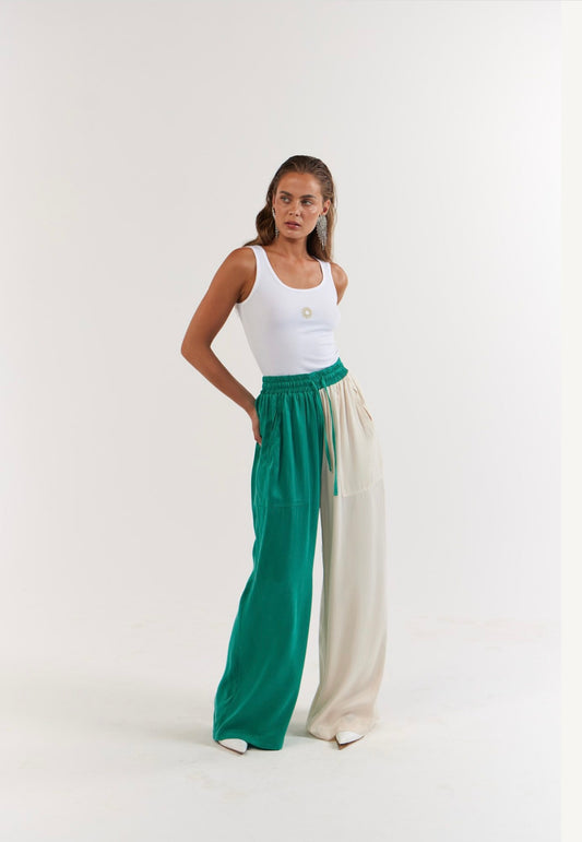 La Bohème Girls - Juno Pant - Emerald Ivory