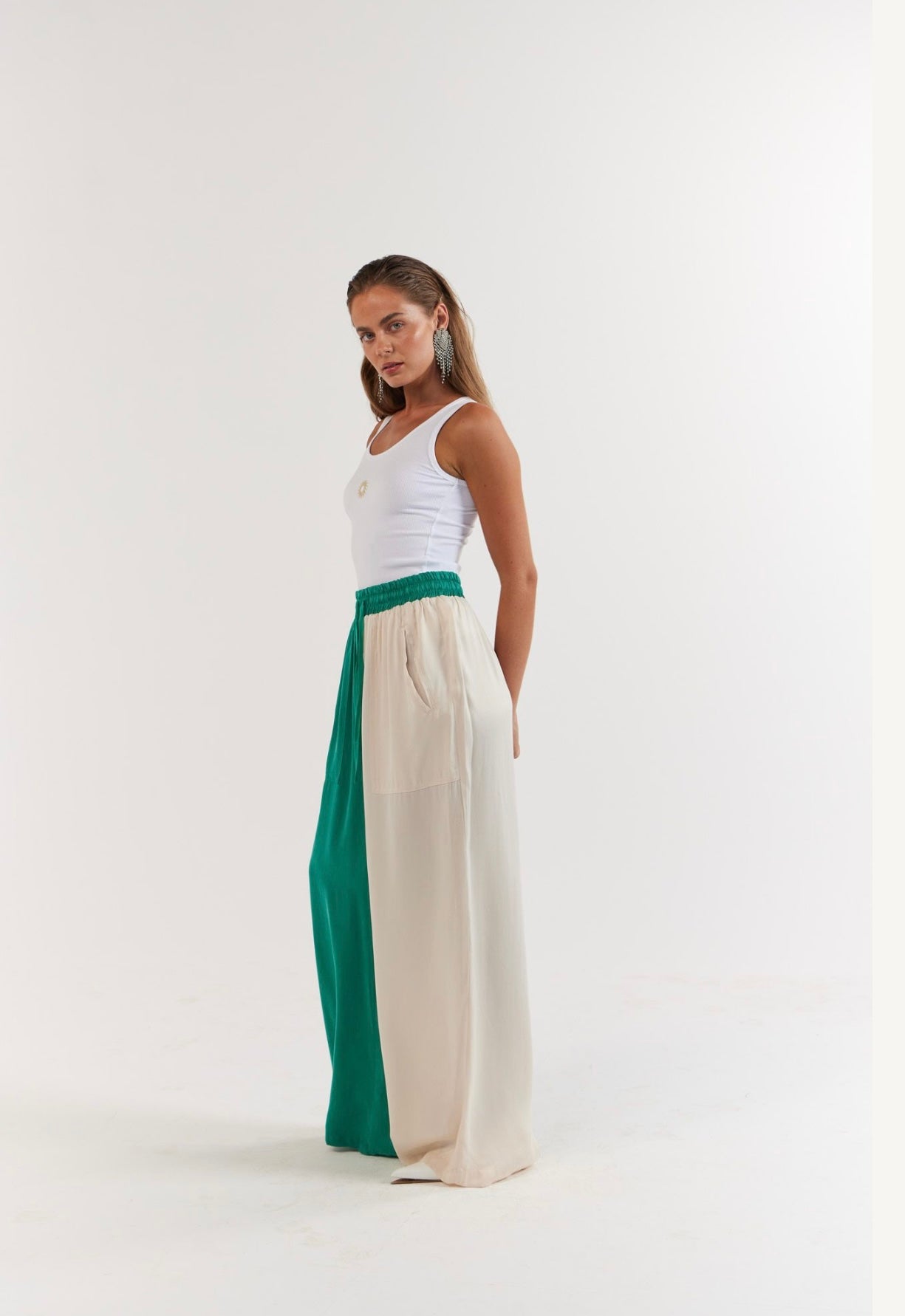 La Bohème Girls - Juno Pant - Emerald Ivory