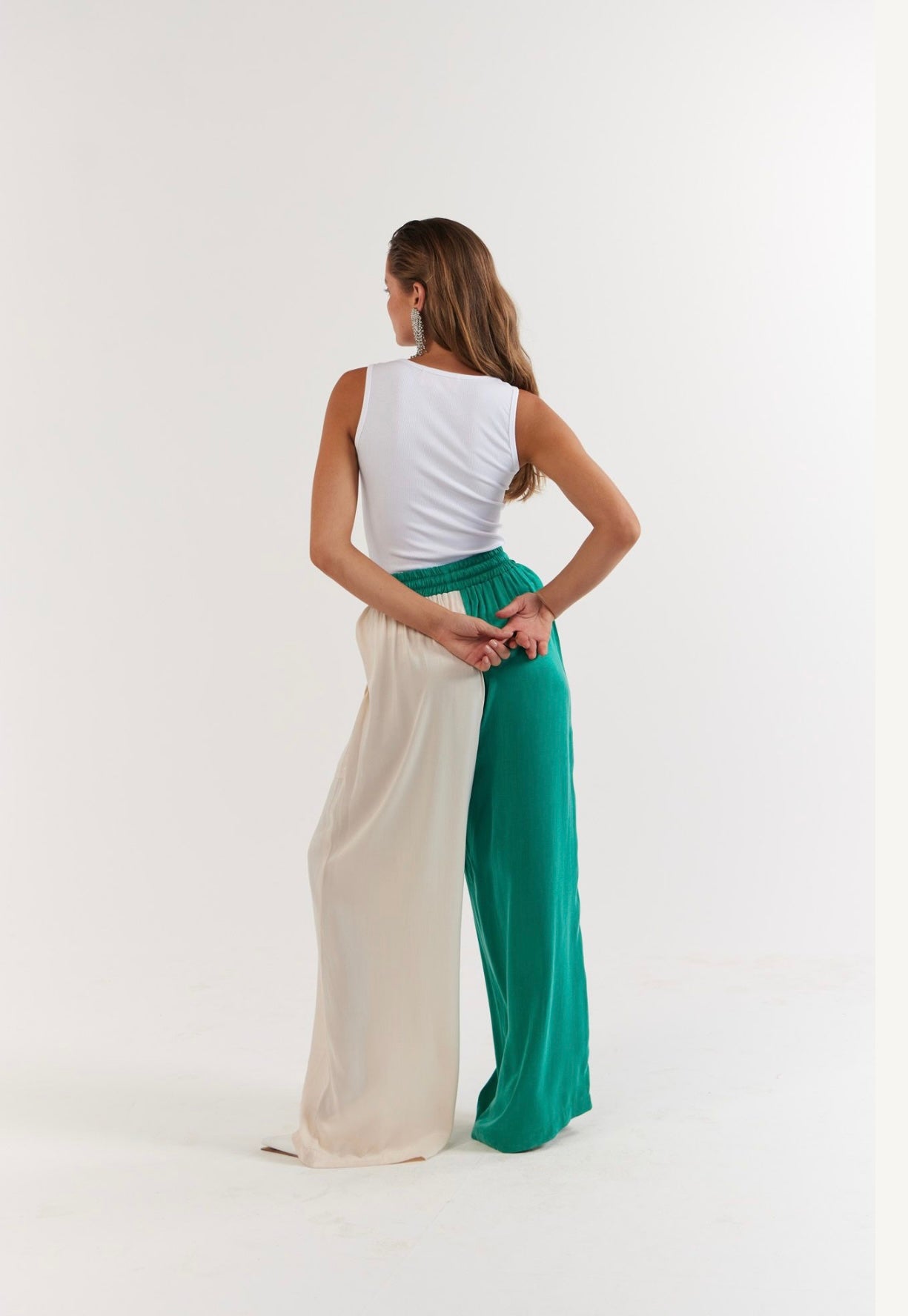 La Bohème Girls - Juno Pant - Emerald Ivory