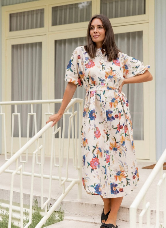 60% OFF - Walnut Melbourne. - Berlin Dress - Wildflower