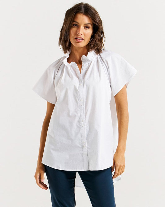 Betty Basics - Caspian Blouse - White