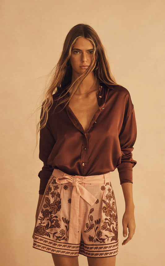 Infirorata Embroidered Resort Short