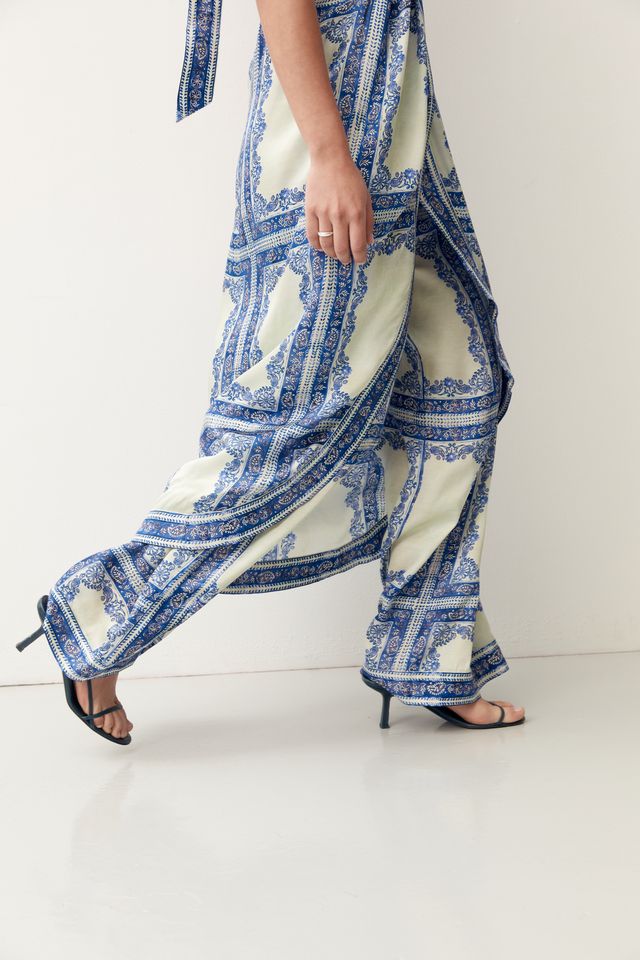 Mos the Label- Jordi Halter Wrap Top - Jordi Print