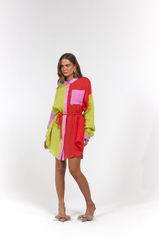 La Bohème Girls - Clyde Shirt - Candy Stripe