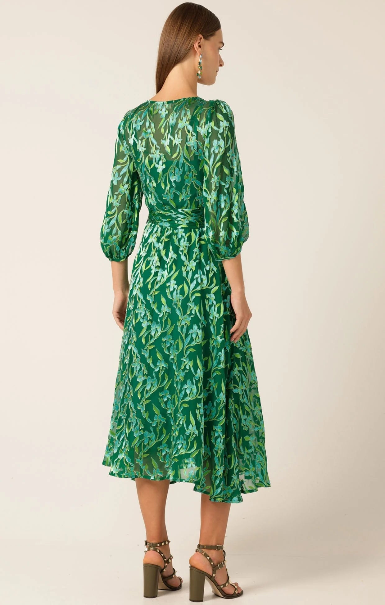 Sacha Drake - Orchid Wrap Dress - Green Botanica