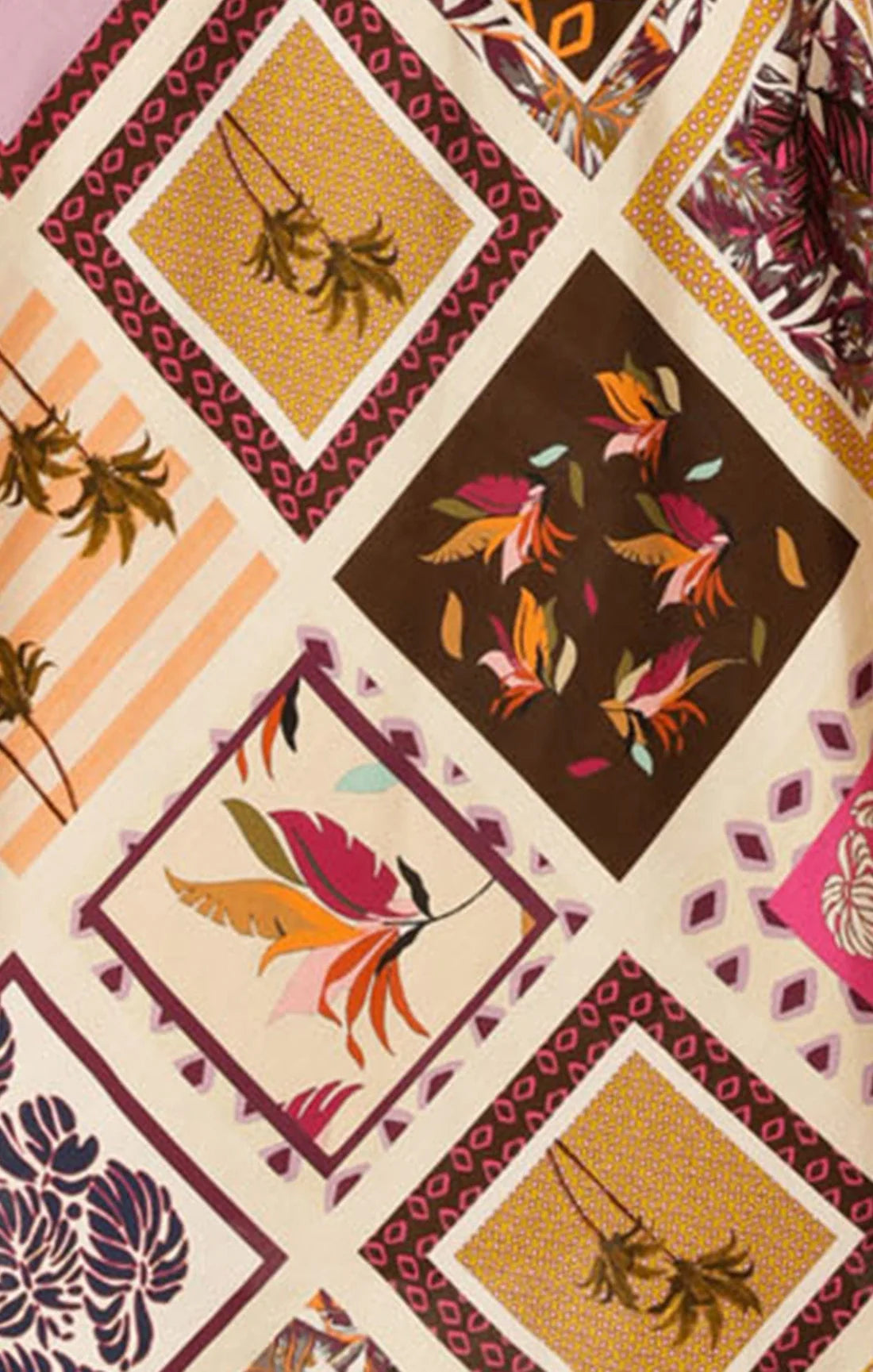 Sacha Drake - Sunset Chase Wrap Dress - Magenta Choc Tile