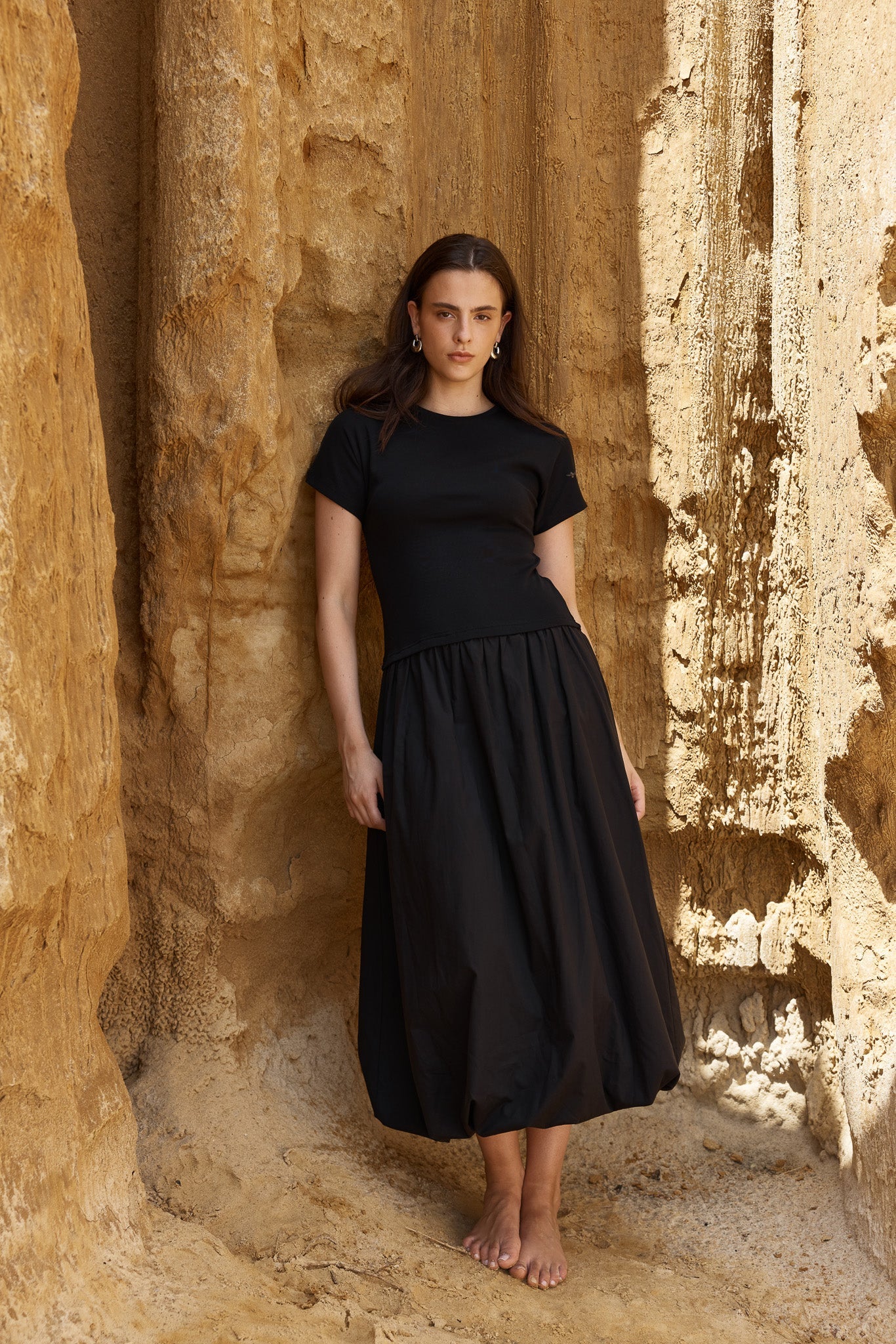 Sass - Lilani Bubble Hem Dress - Black