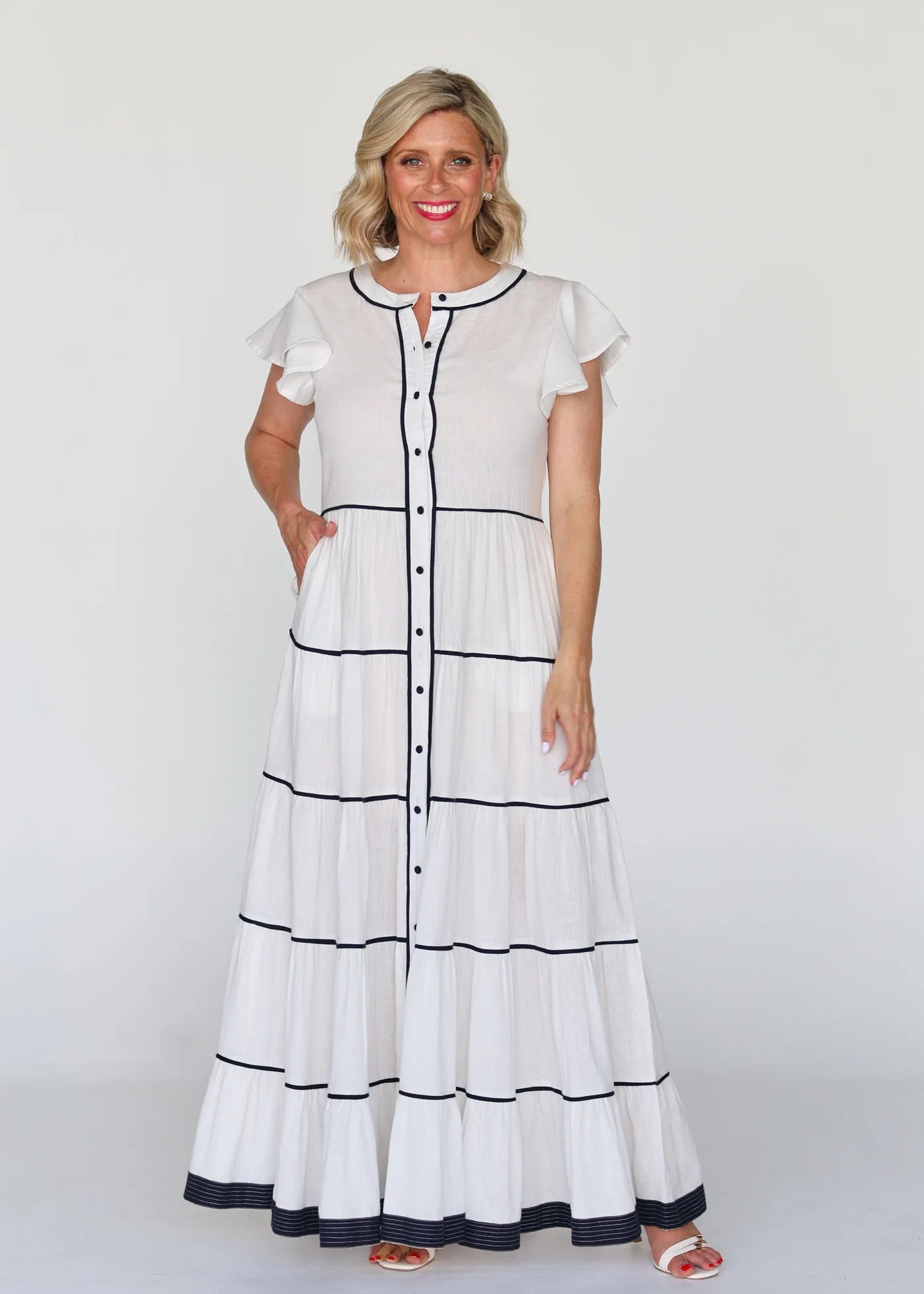 Liv & Milly - Lucilla Dress - White