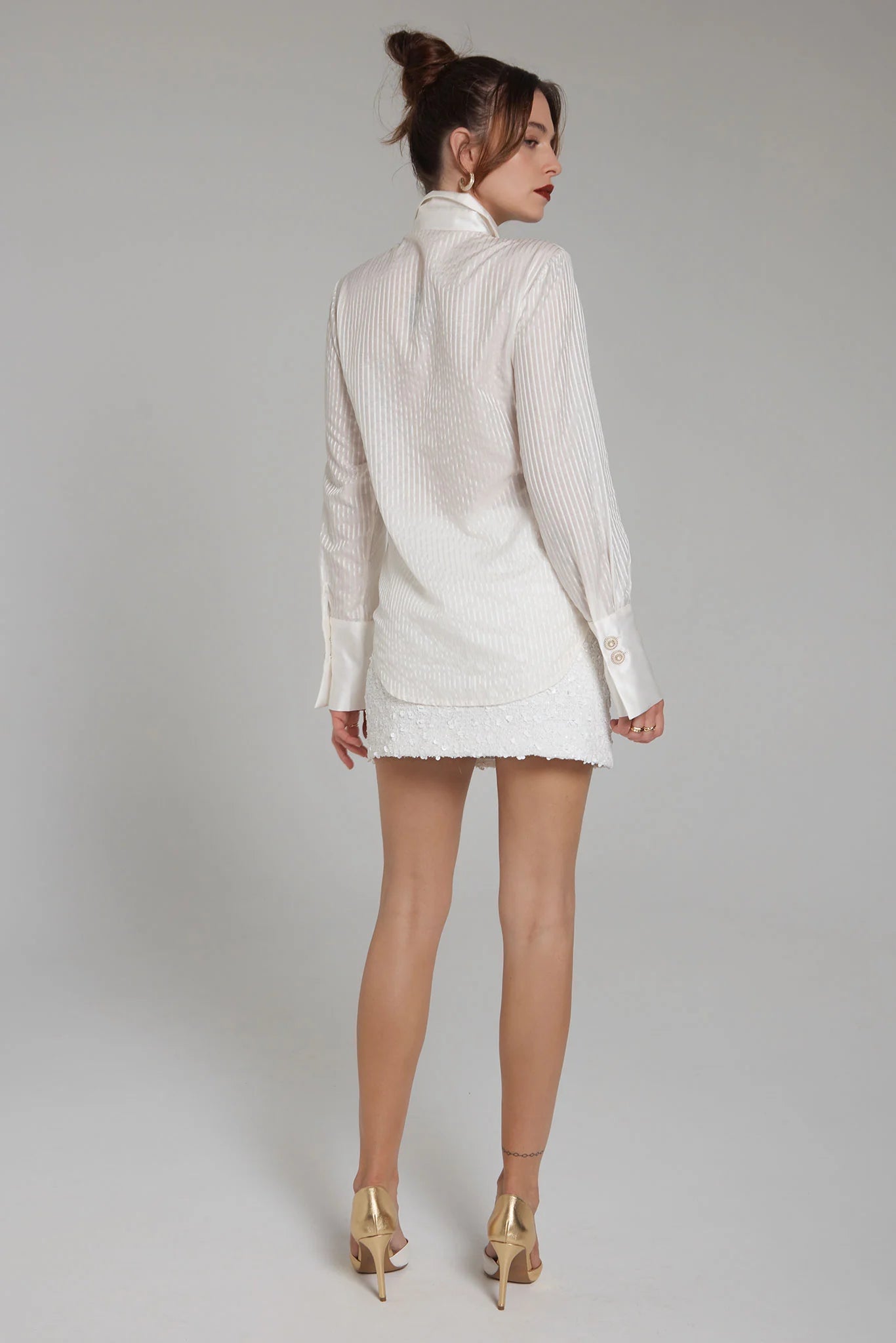 Realm Origin - Lustre Shirt - Monochrome Stripe